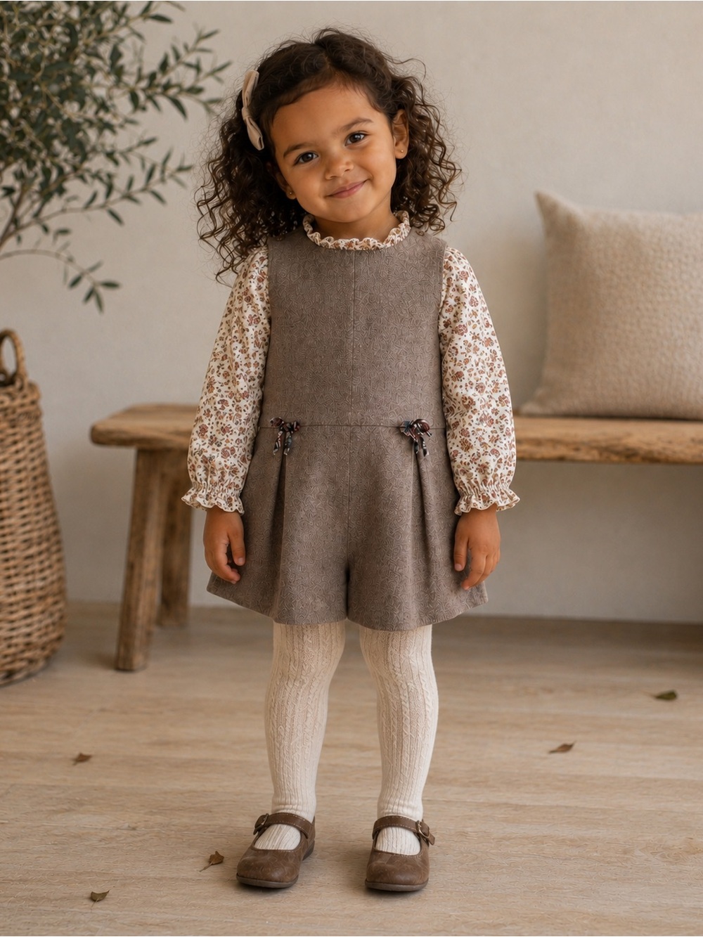 Zara romper with bow detail 2-3 years